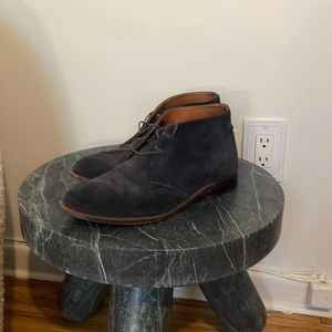 Jcrew blue suede chukkas